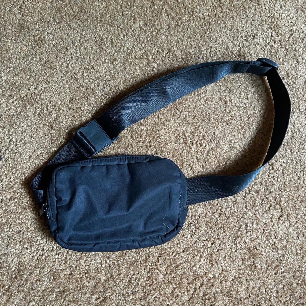Apana Charcoal Black Belt Bag